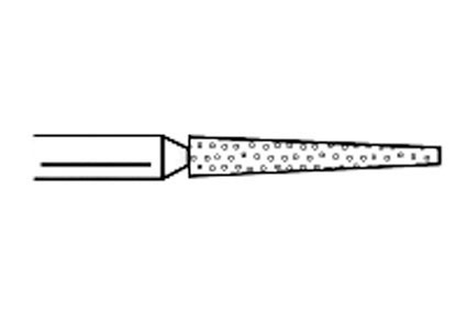 Two Striper Burs Flat End Taper FG 700.9 Coarse 