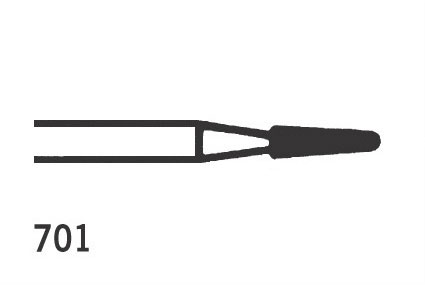 Jet TC Burs Taper Fissure Cross Cut FG 701 012 