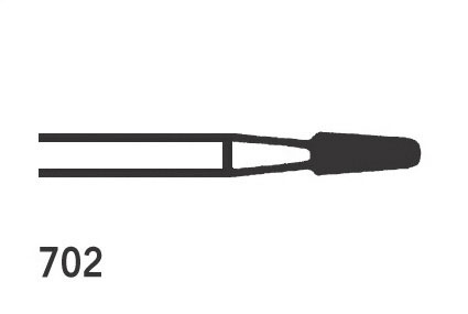 Jet TC Burs Taper Fissure Cross Cut FG 702 016 