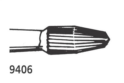 Jet TC Burs Tapered Trimming Fine Finishing FG 9406 018 