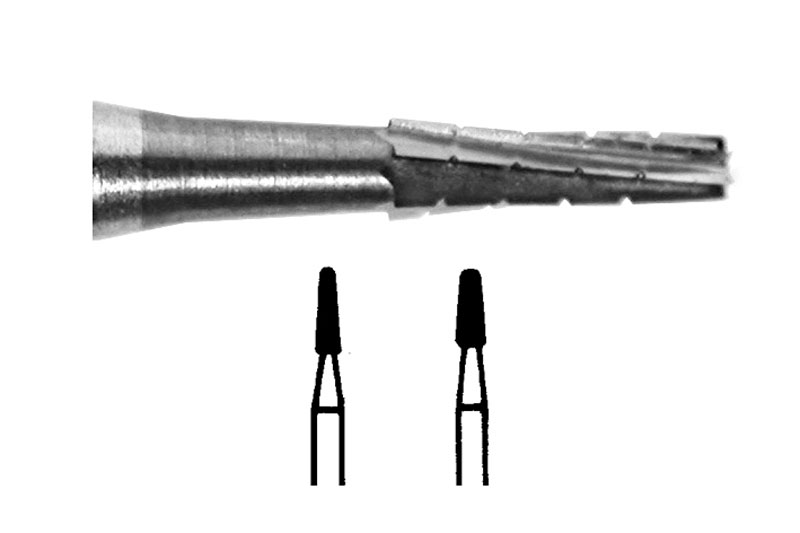 Tungsten Carbide Burs Taper Fissure Cross Cut HP 701 012 