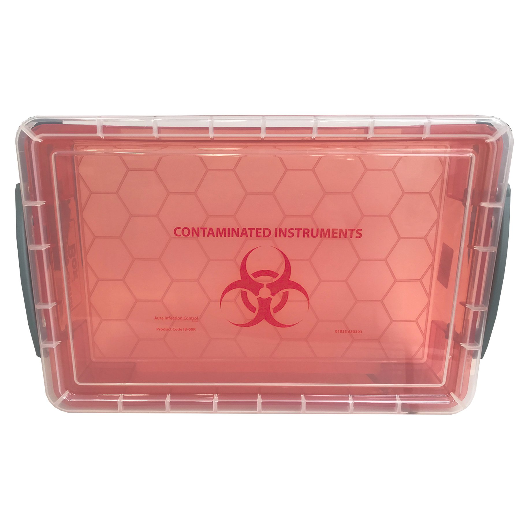 InstruBox Contaminated Instruments - Red 