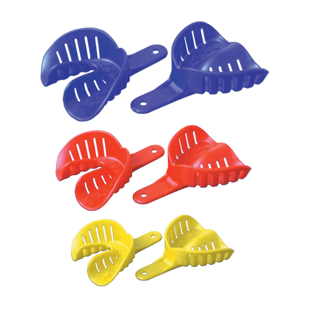 Orthodontic Impression Trays Bulk Size 3 Large Lower Blue 