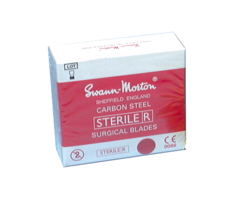 SBS111 : Scalpel Blades Red Sterile Carbon Steel No. 11 (0203)