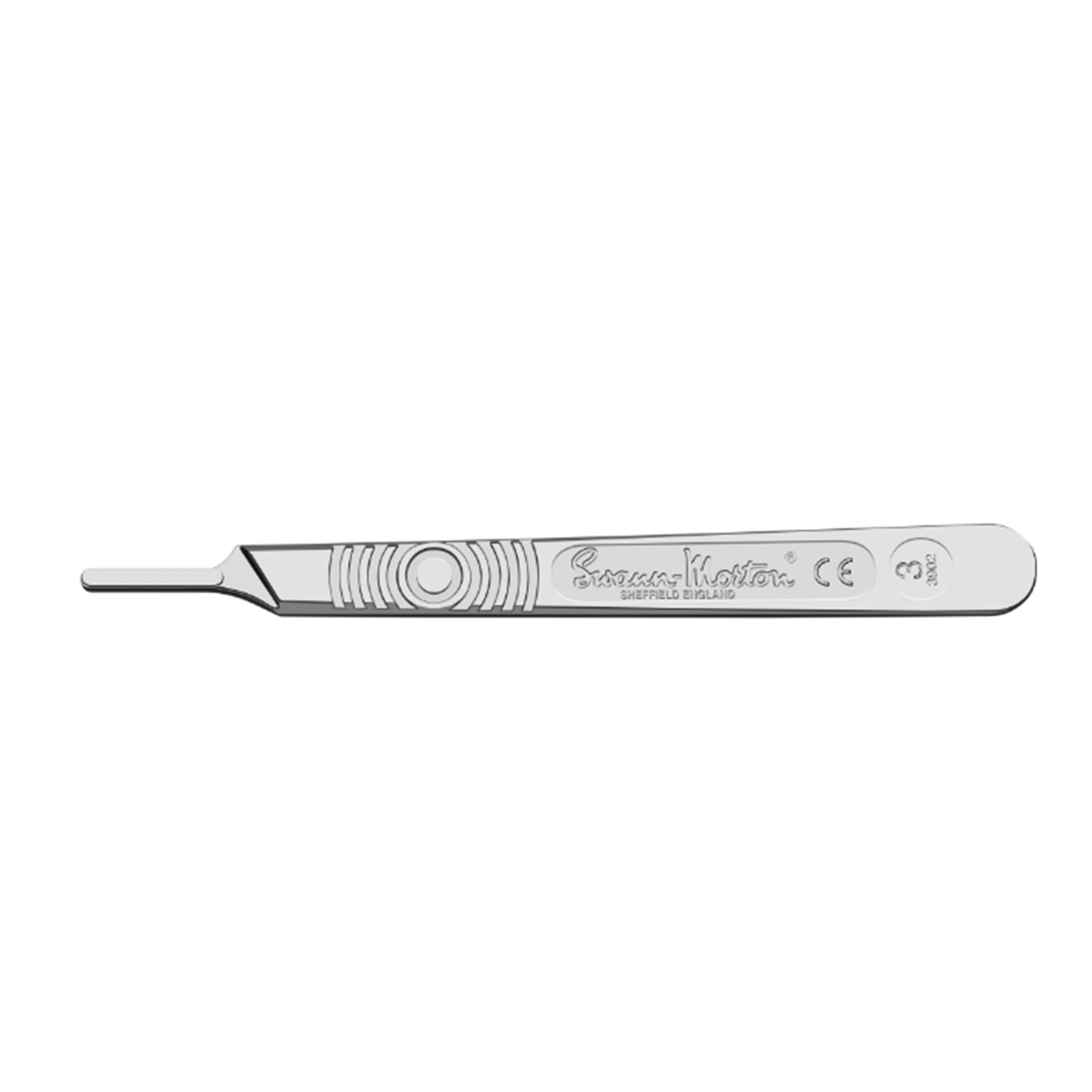 SHS025 : Scalpel Handle Stainless Steel No. 3 Small (0933)